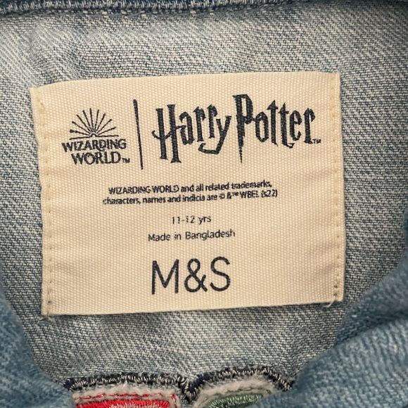 Wizarding World of Harry Potter Denim Jumper Youth 11-12 years - Picture 9 of 11